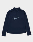 Girls' Swoosh 1/2 Zip Top Junior