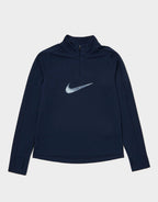 Girls' Swoosh 1/2 Zip Top Junior