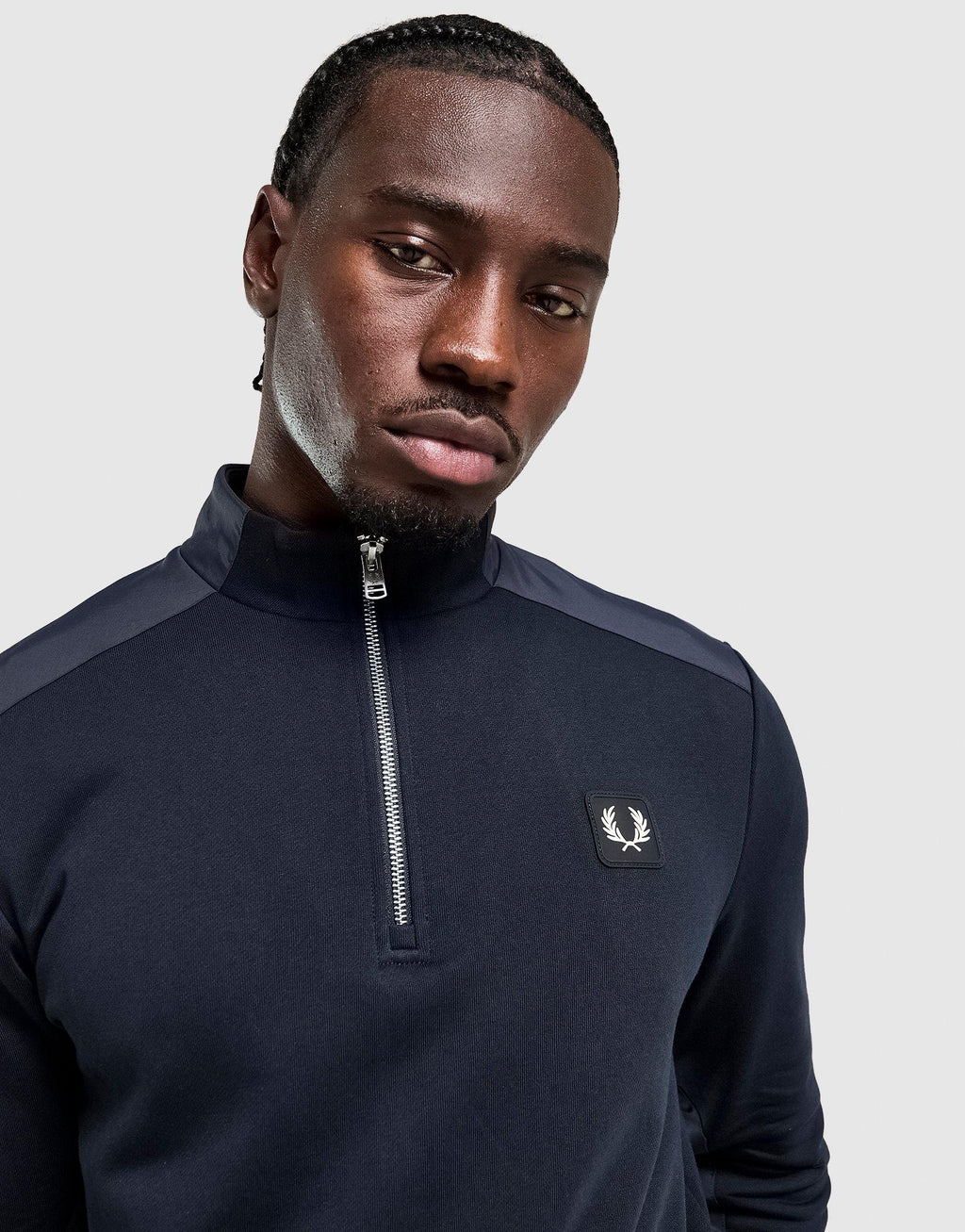 Badge Panel 1/2 Zip Sweatshirt