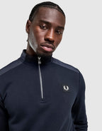 Badge Panel 1/2 Zip Sweatshirt
