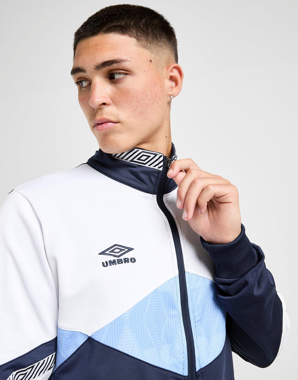 Diamond Colour Block Track Top