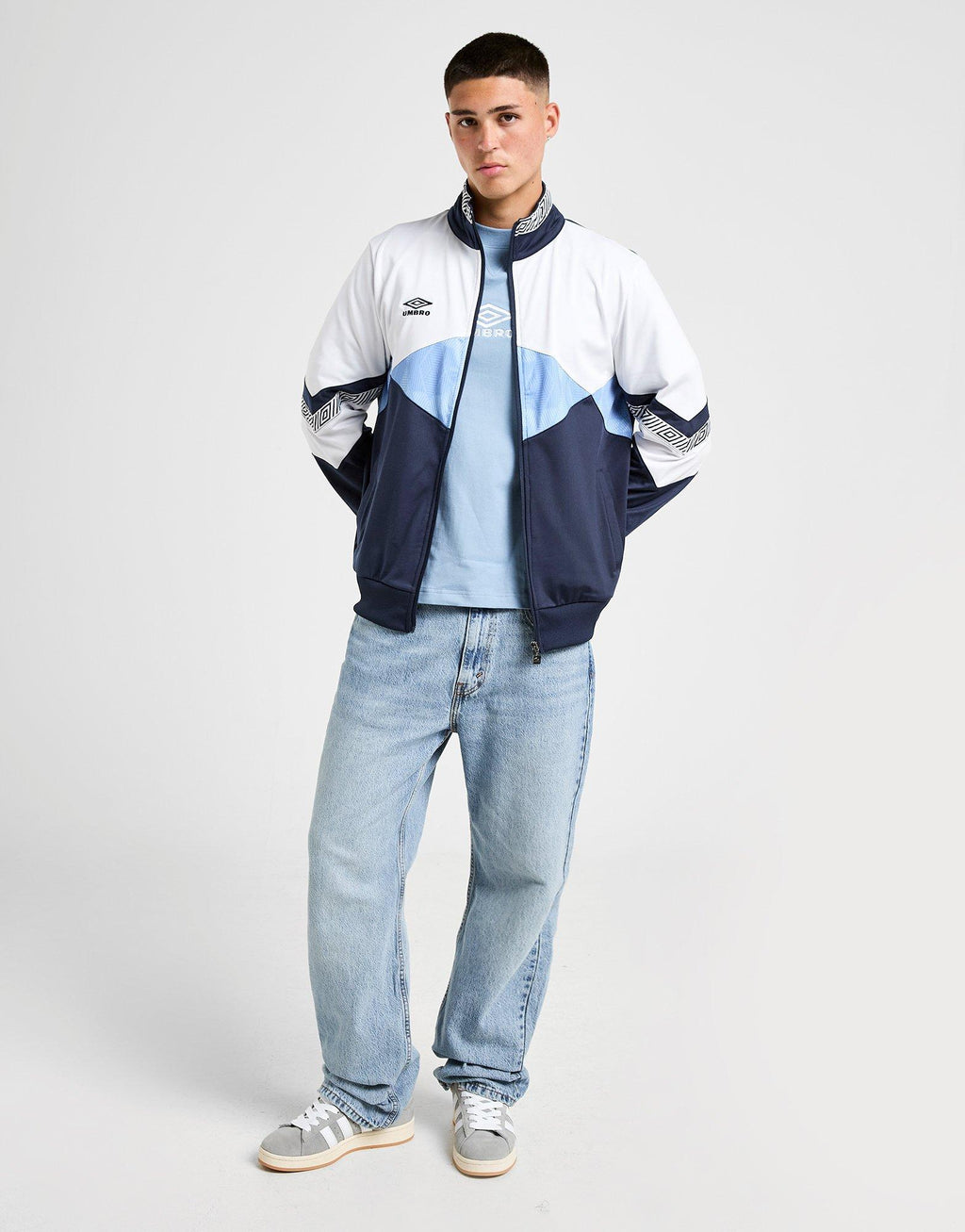Diamond Colour Block Track Top