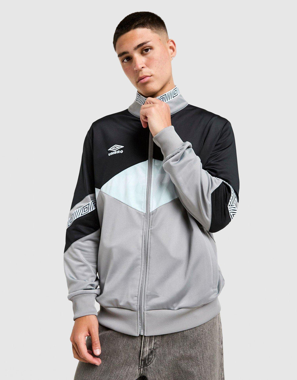 Diamond Colour Block Track Top