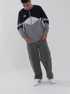 Diamond Colour Block Track Top