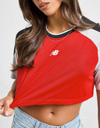 Logo Crop Football T-Shirt