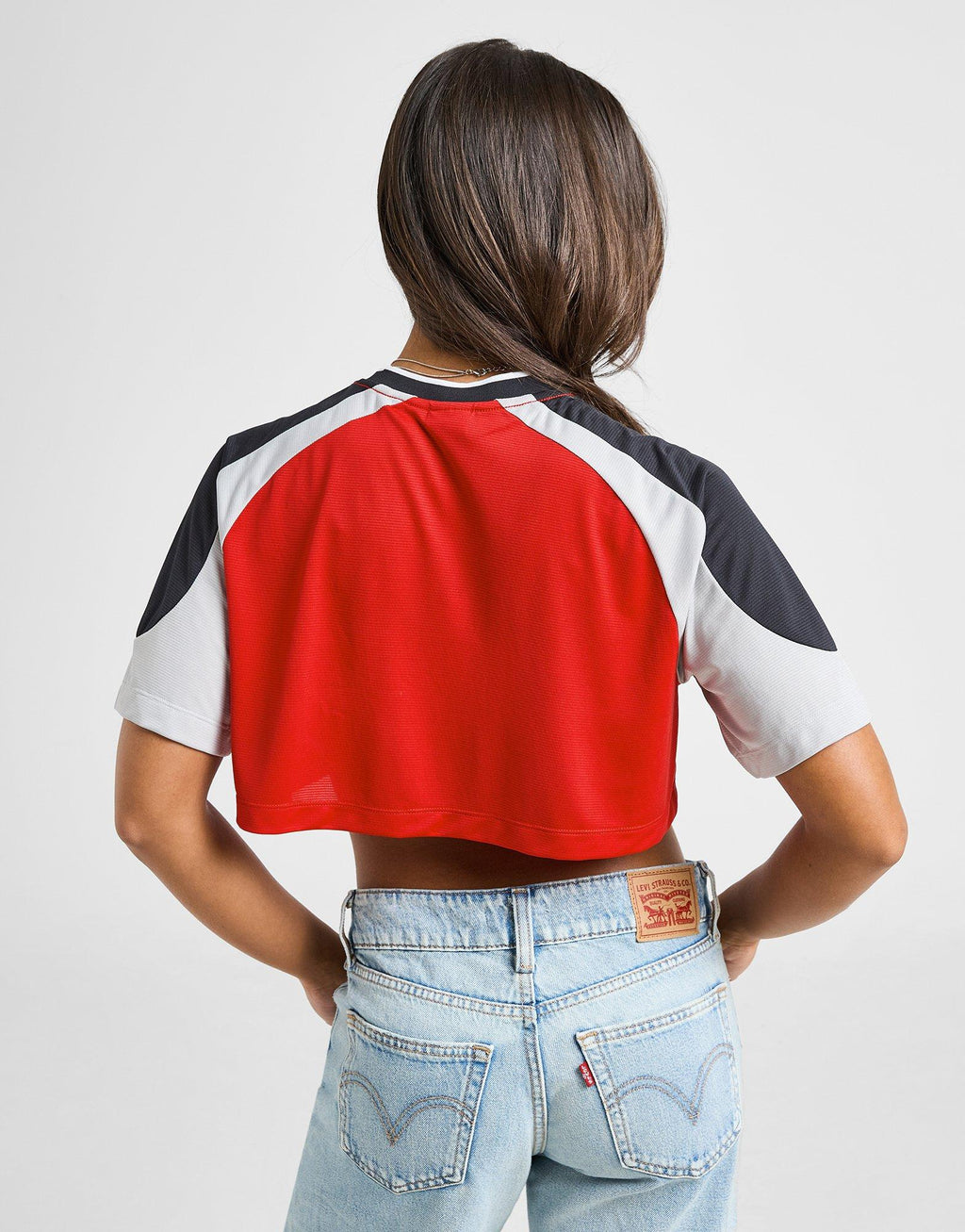 Logo Crop Football T-Shirt