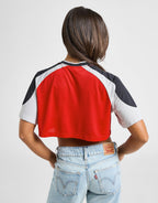 Logo Crop Football T-Shirt