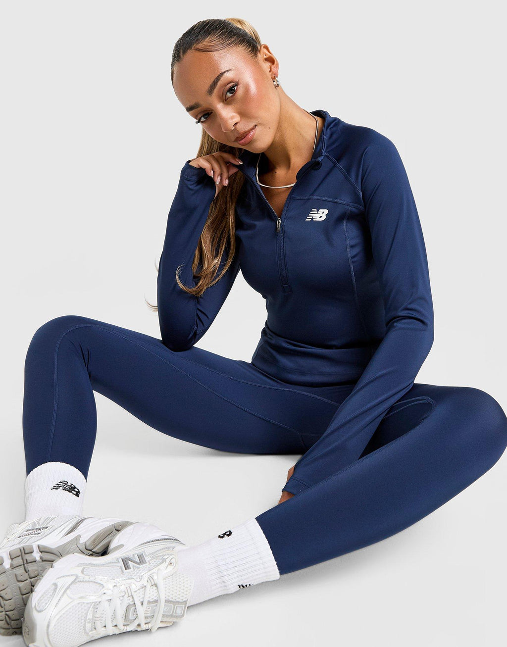 Logo 1/4 Zip Top