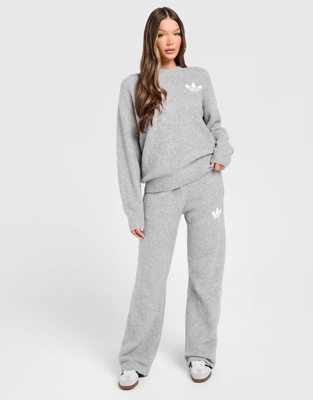 Trefoil Knit Crew Sweatshirt