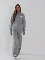 Trefoil Knit Crew Sweatshirt