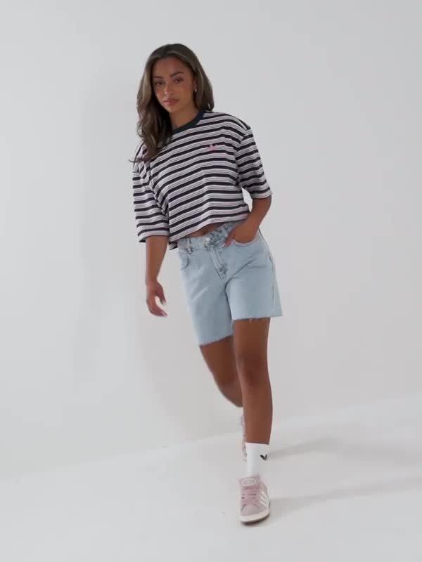 Stripe Crop T-Shirt