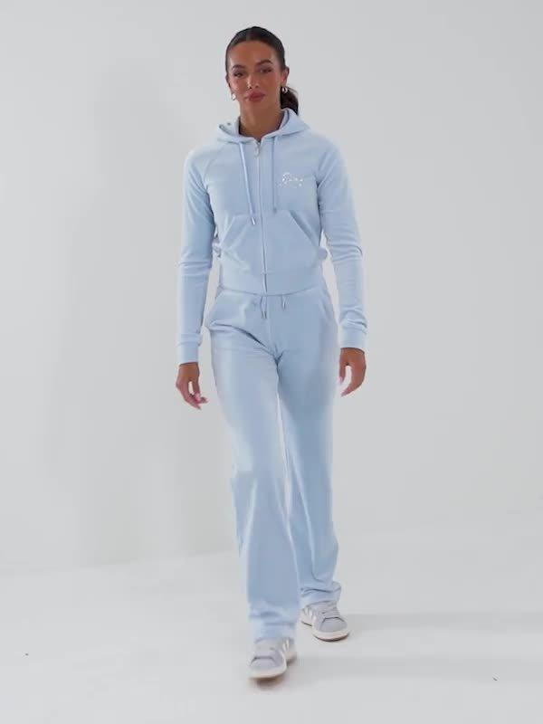 Script Velour Hoodie