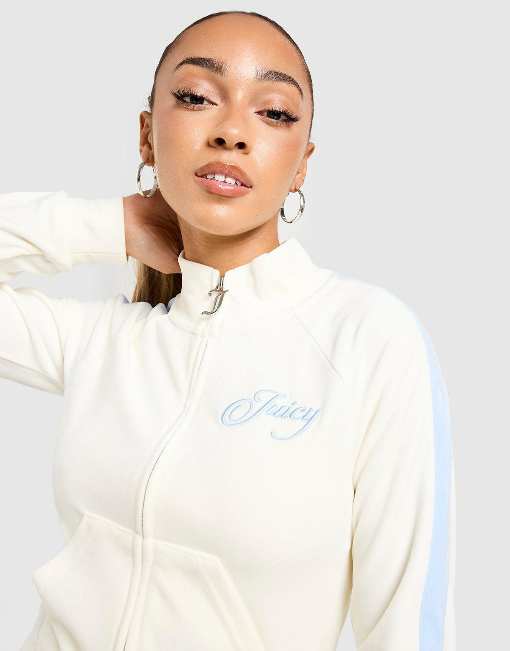 Script Velour Track Top
