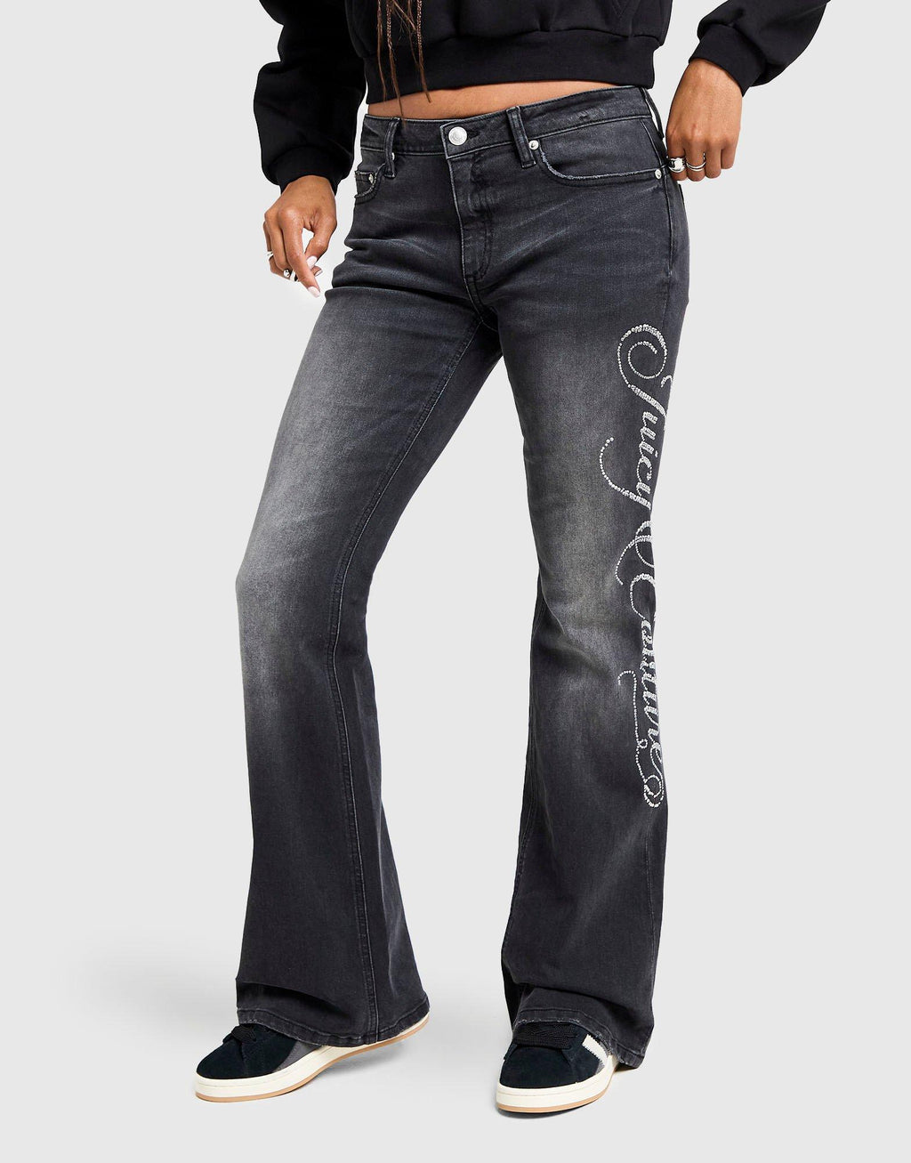 Western Denim Flared Jeans