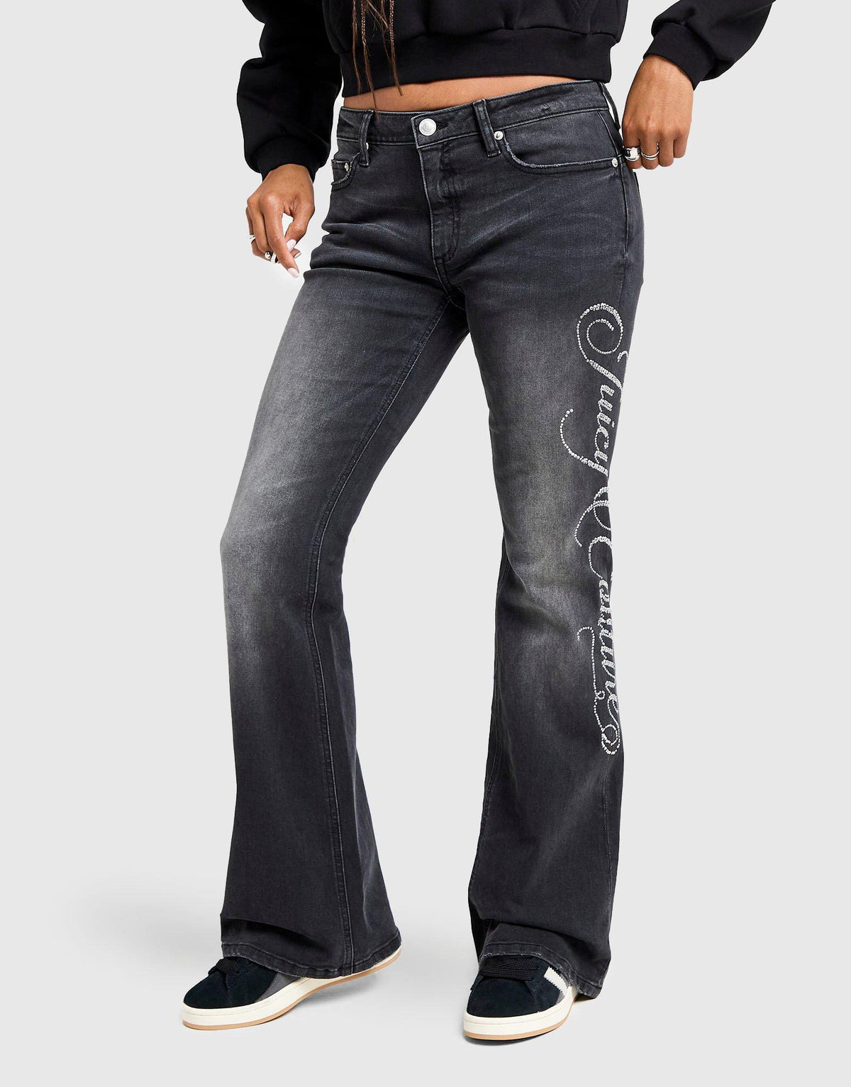 Western Denim Flared Jeans