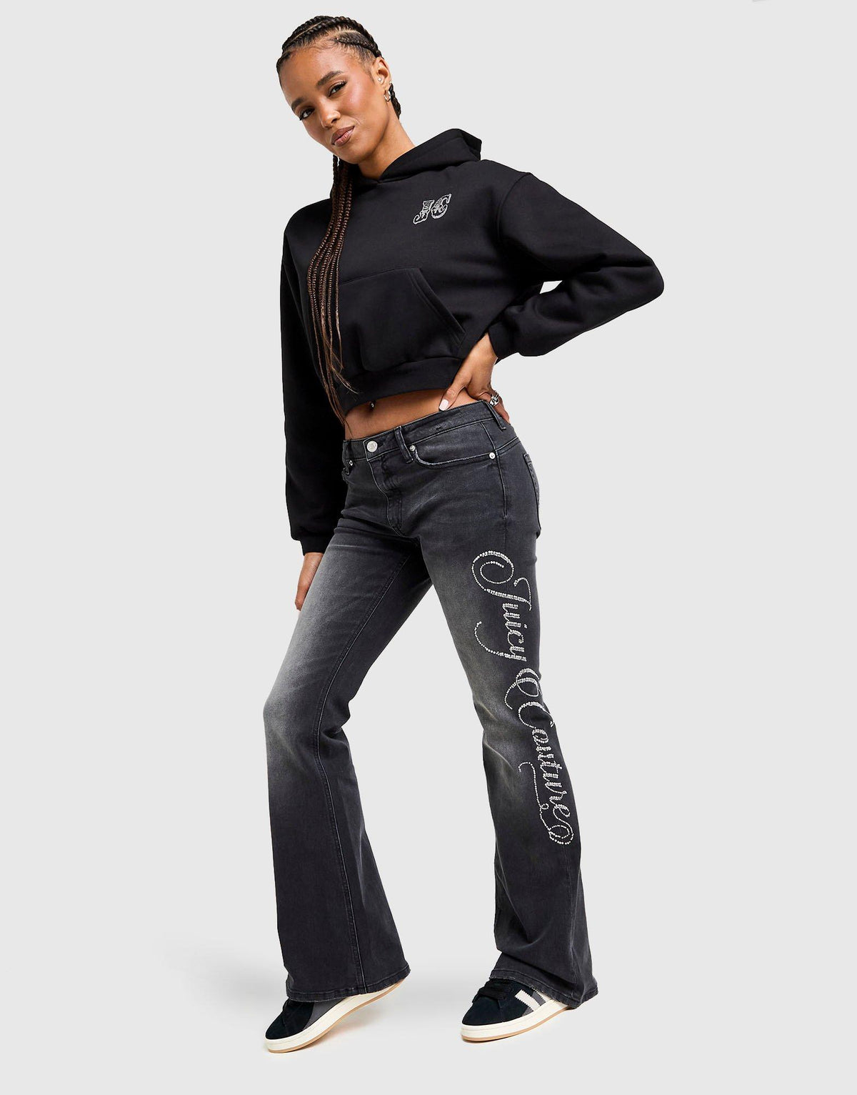 Western Denim Flared Jeans