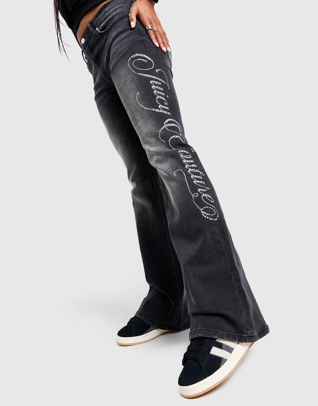 Western Denim Flared Jeans