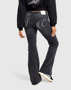 Western Denim Flared Jeans
