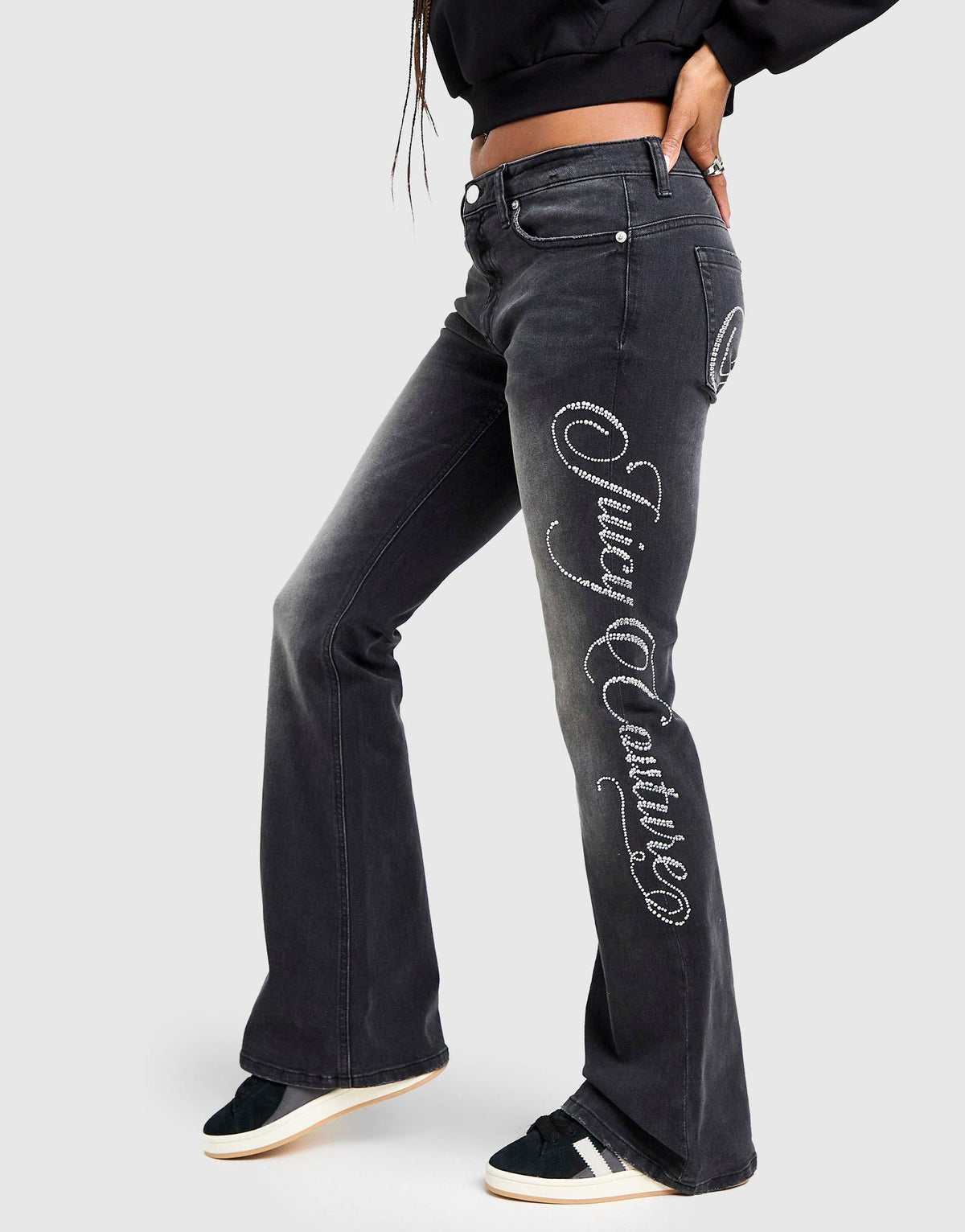 Western Denim Flared Jeans