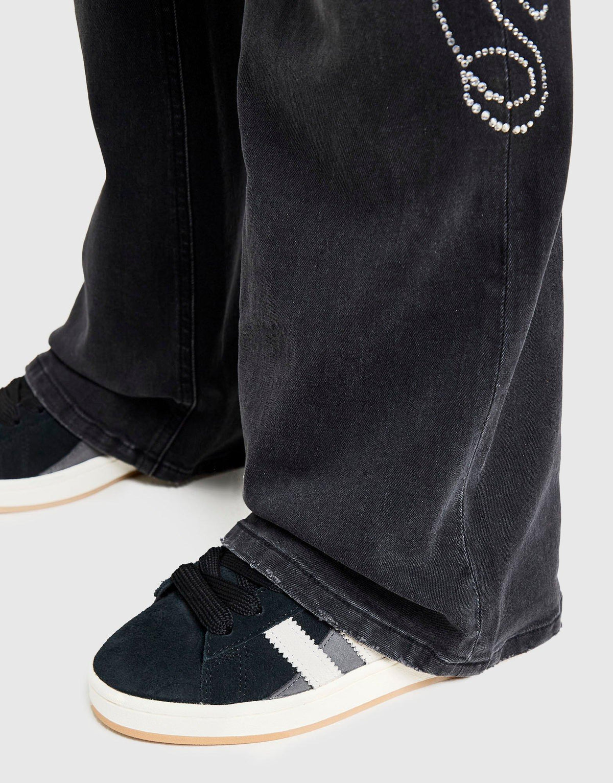 Western Denim Flared Jeans