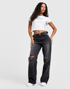 Spark Applique Wide Leg Jeans