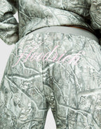 Woodland All Over Print Wide Joggers