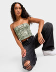 Woodland Camo Corset Top