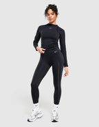 Training One Velvet Binding Long Sleeve Top