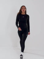 Training One Velvet Binding Long Sleeve Top