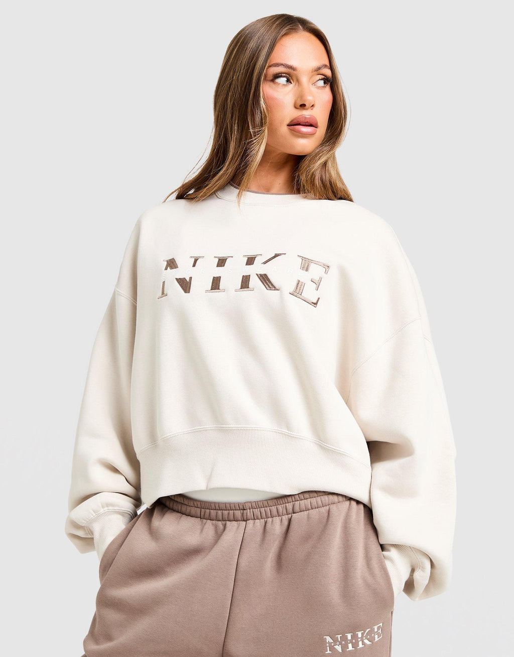 Oversized Crop Sweatshirt