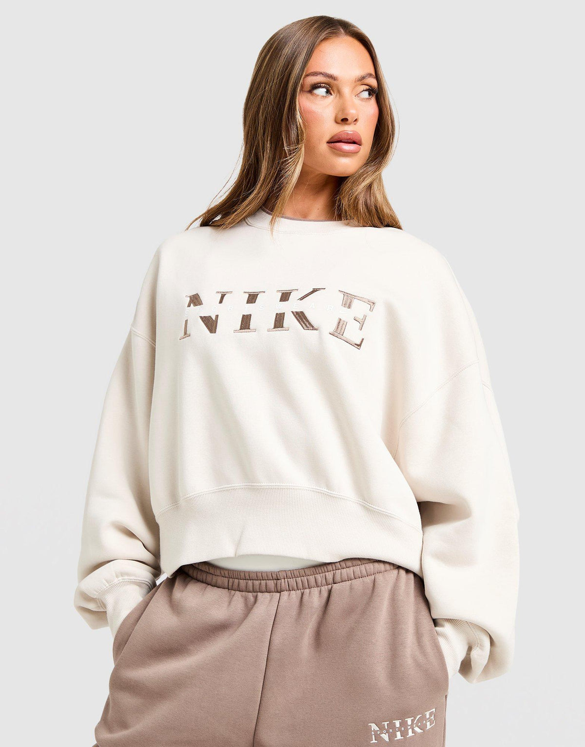Oversized Crop Sweatshirt