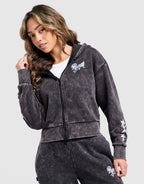 Hoops Crop Full Zip Hoodie