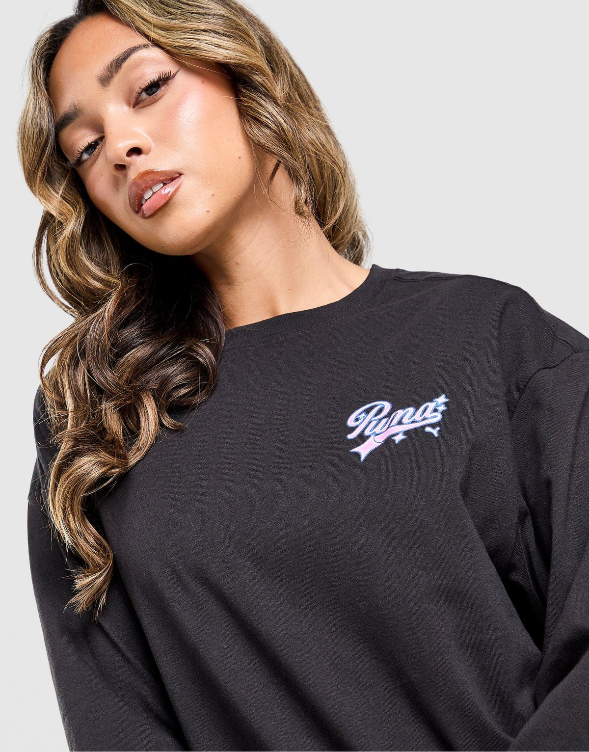 Hoops Cherry Graphic Long Sleeve T-Shirt