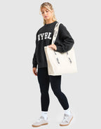 Varsity Knitted Crew Sweatshirt