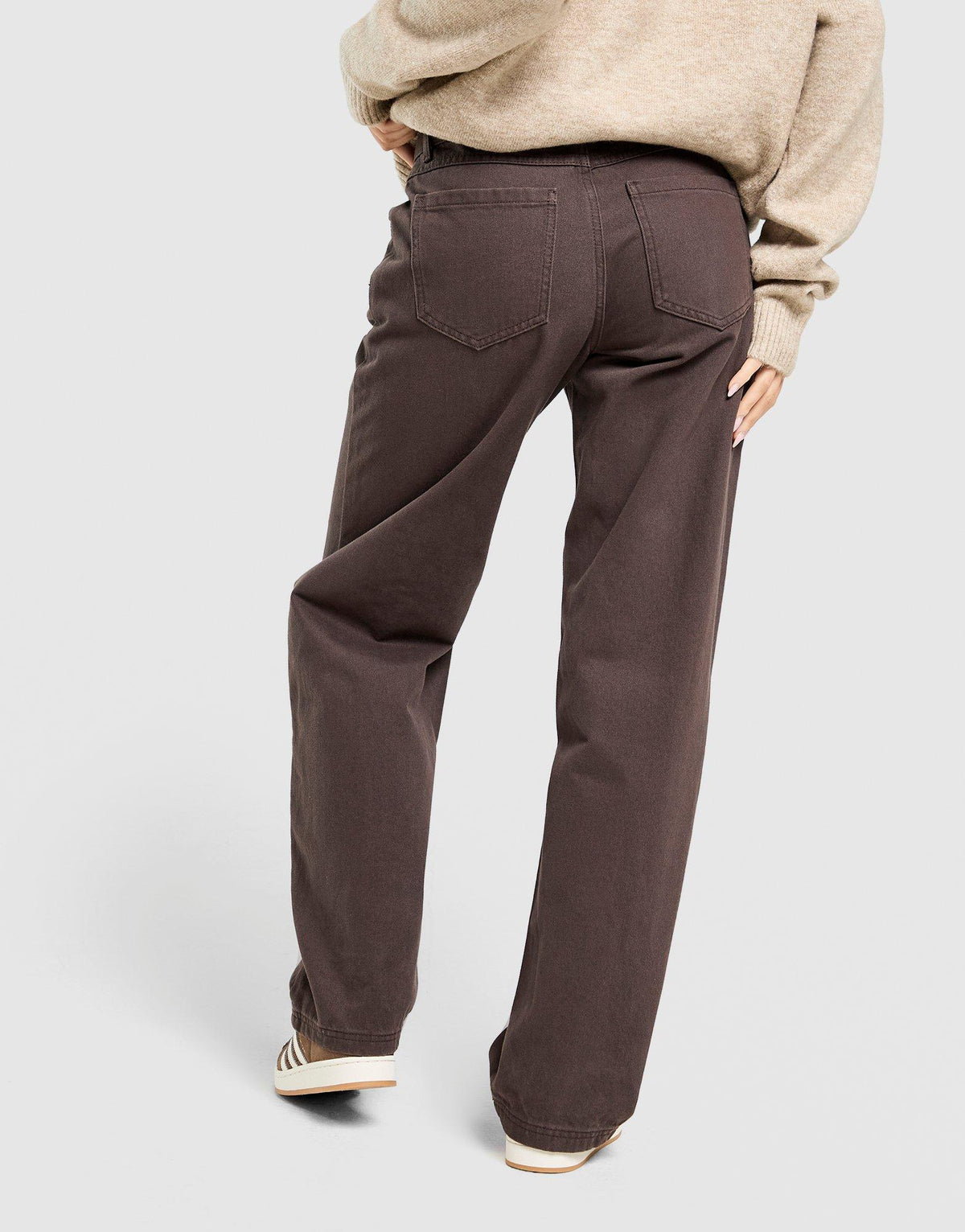 Mid-Rise Loose Jeans