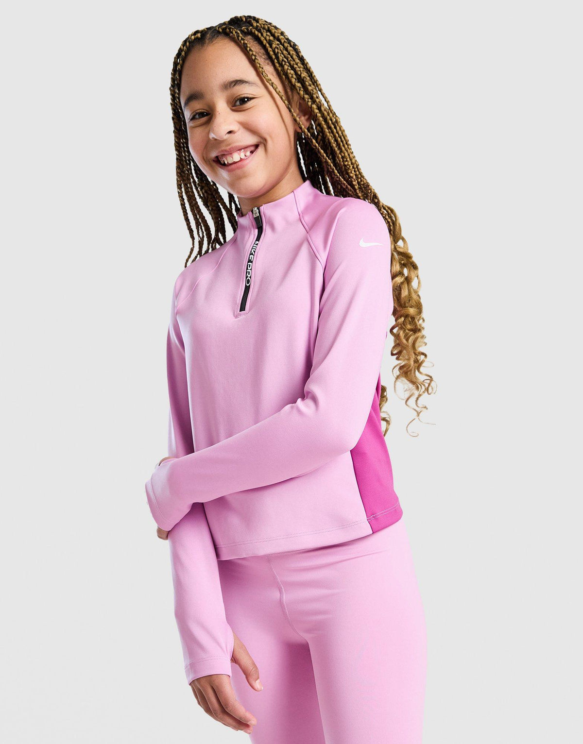 Girls' Pro Dri-FIT 1/2 Zip Top Junior's
