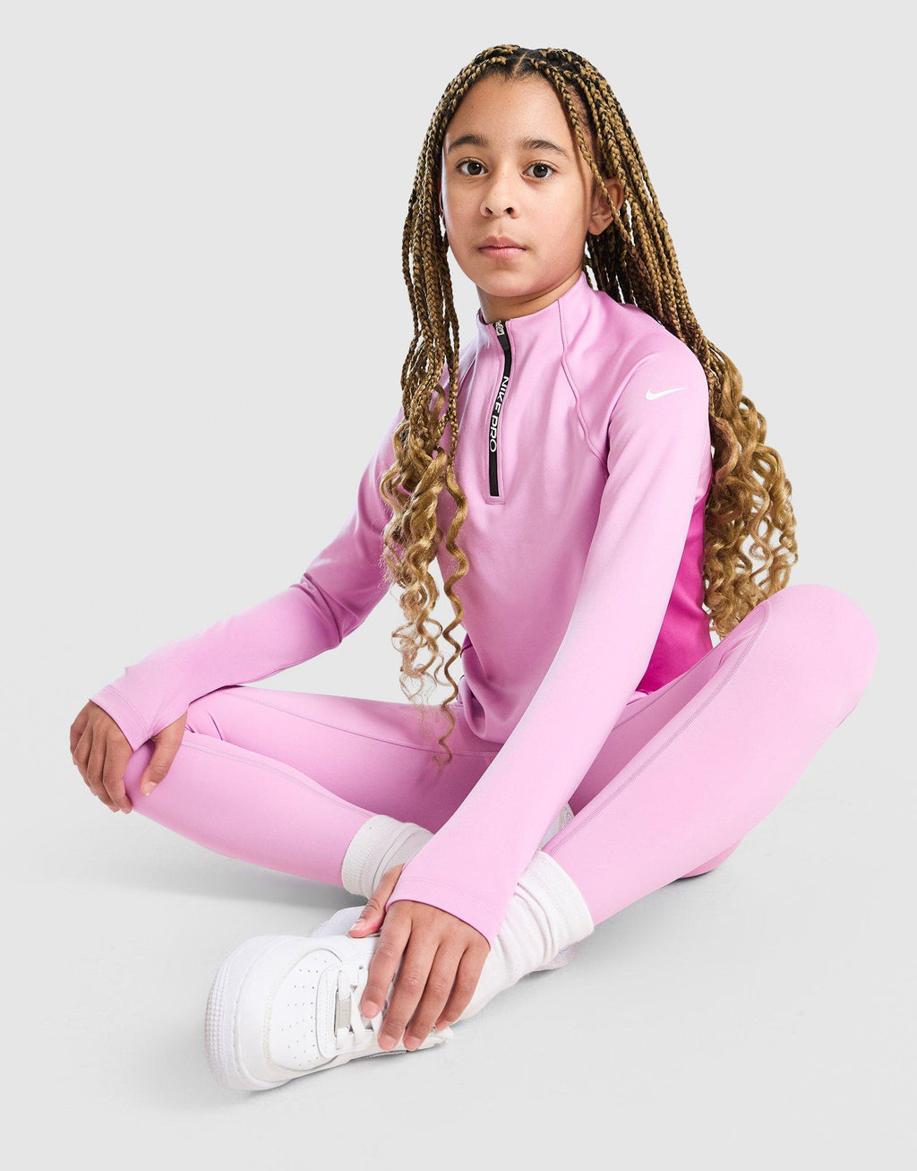 Girls' Pro Dri-FIT 1/2 Zip Top Junior's