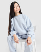 Girls' Club Oversized Crew Sweatshirt Junior