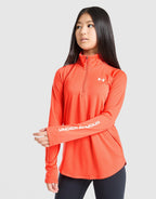 Girls' Tech Wordmark 1/2 Zip Top Junior