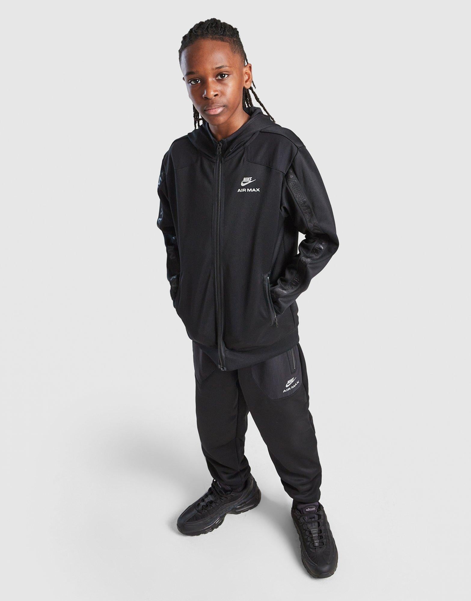 00s nike air max ジップパーカー Black Nike Air Max Full Zip Hoodie Junior - JD Sports Australia