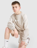Poly Crew Sweatshirt/Shorts Set Junior