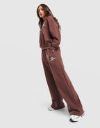 Graphic Swoosh Wide Leg Joggers