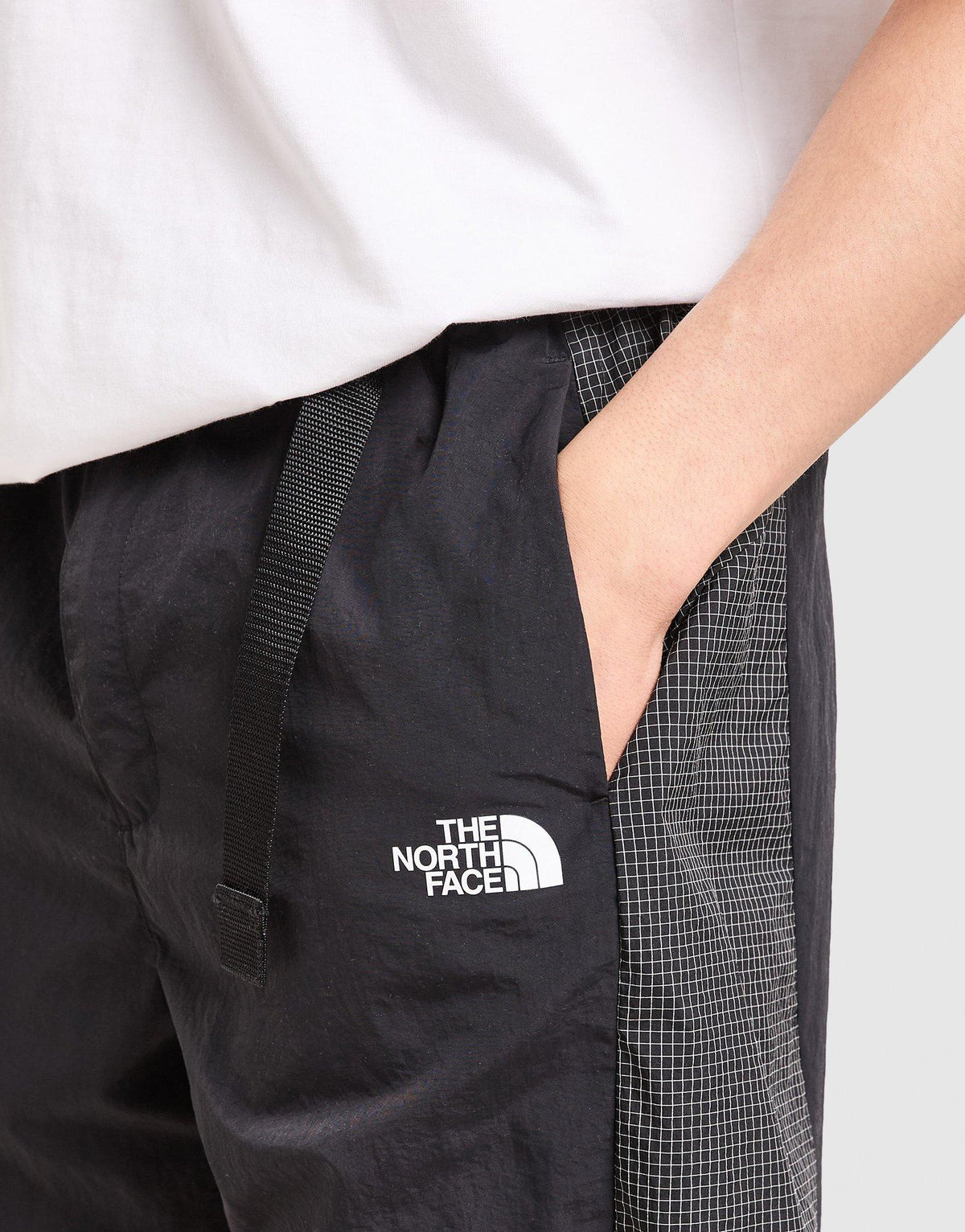 Grid Reflective Belt Shorts