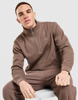 Waffle 1/4 Zip Sweatshirt