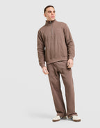 Waffle 1/4 Zip Sweatshirt