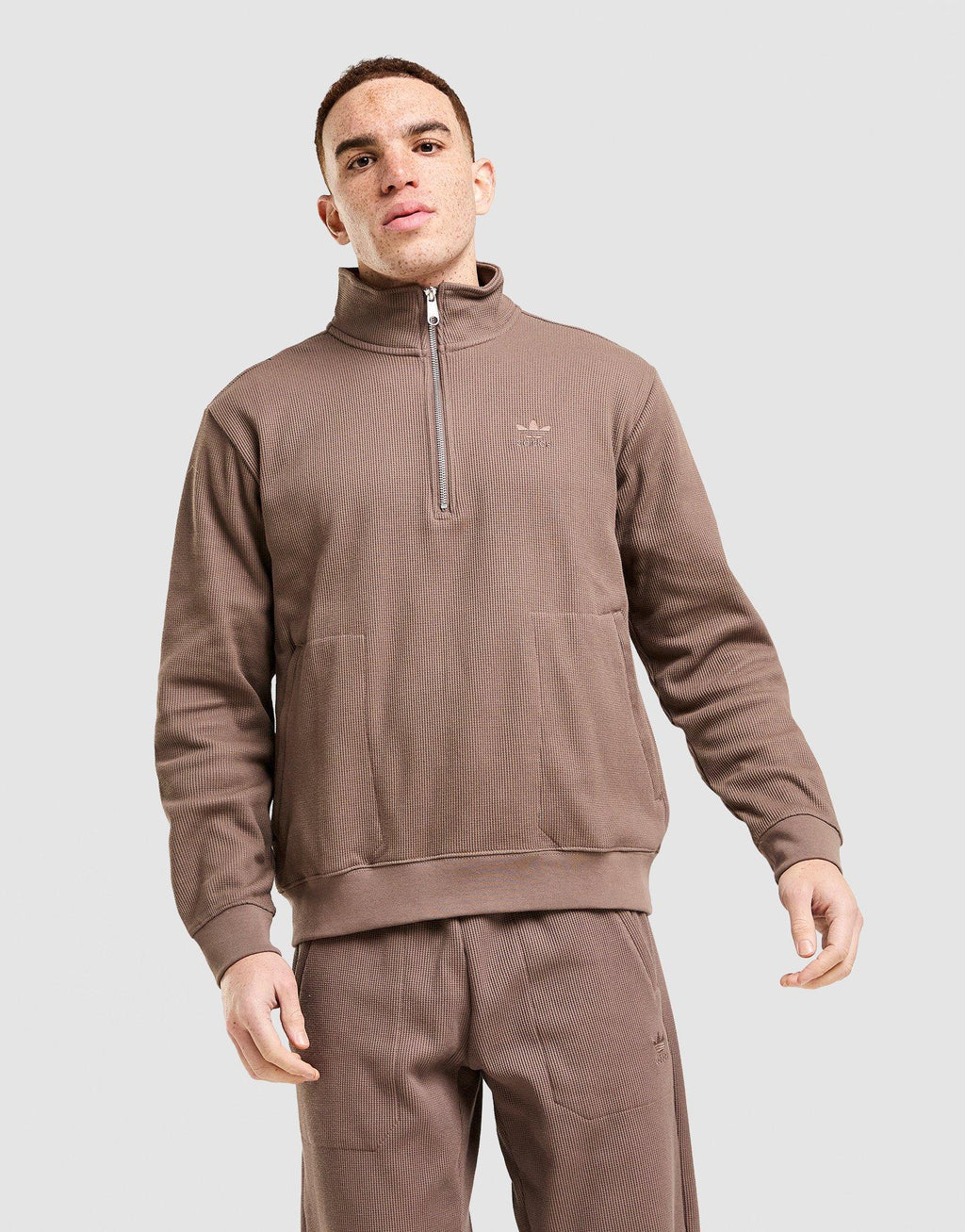 Waffle 1/4 Zip Sweatshirt