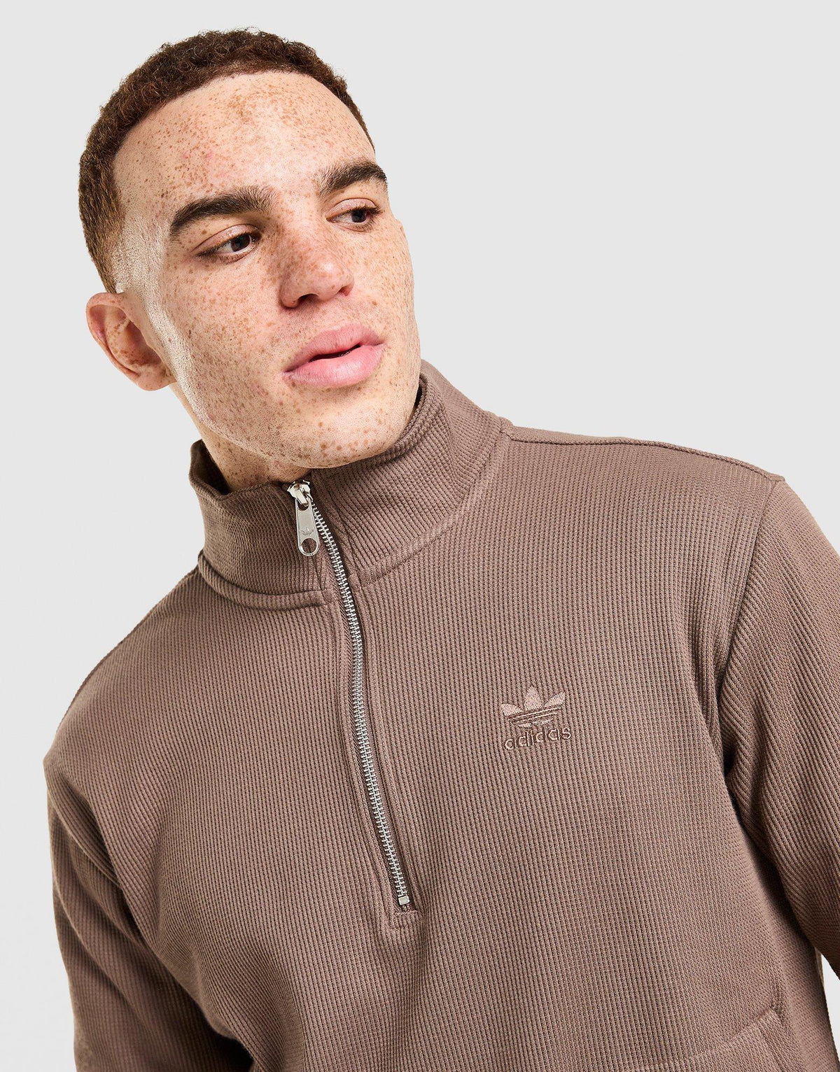 Waffle 1/4 Zip Sweatshirt