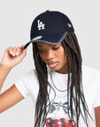 MLB LA Dodgers Contrast Stitch 9TWENTY Denim Cap