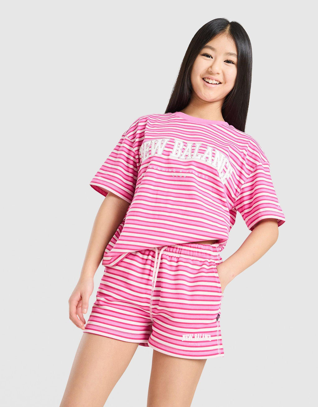 Girls' Stripe Boyfriend T-Shirt Junior