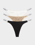 3-Pack Dipped Thongs